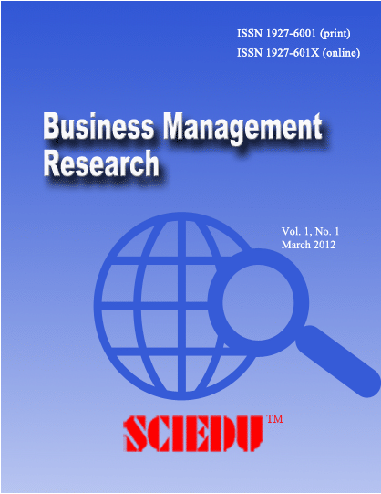 New article in Business and Management Research